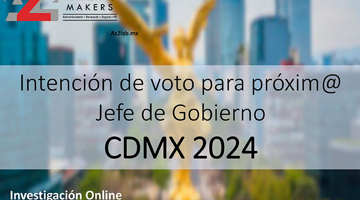 Resultados de la encuesta sobre Intención de voto para próxim@ Jefe de Gobierno de la CDMX