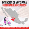 Tendencias de la Intención de Voto para la Gobernatura de Jalisco: Análisis de Encuesta Abril 2024